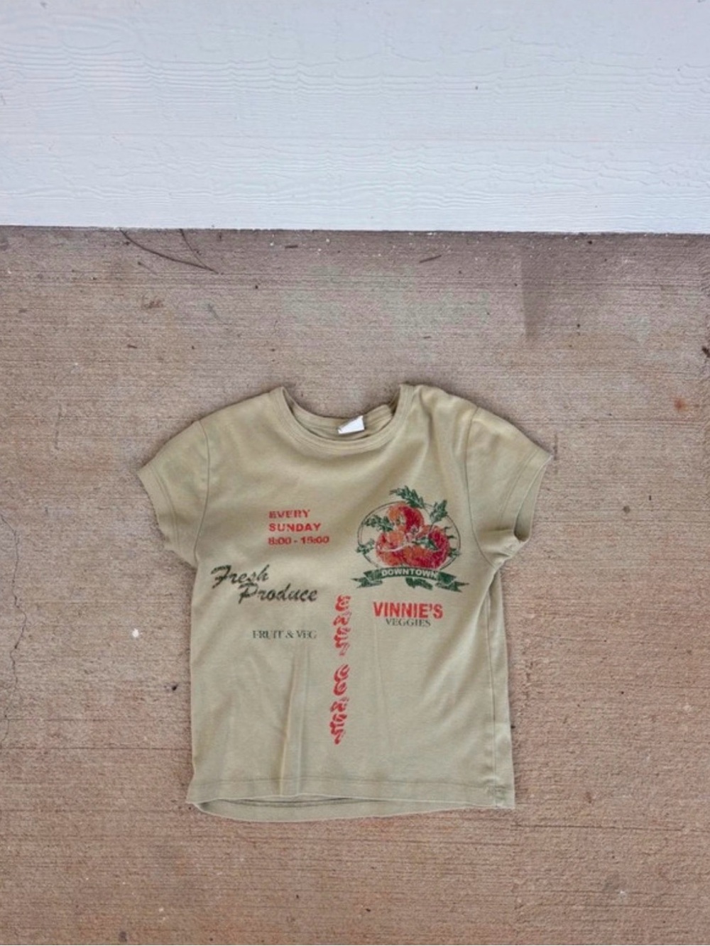 Urban Outfitters double sided tomato graphic tee